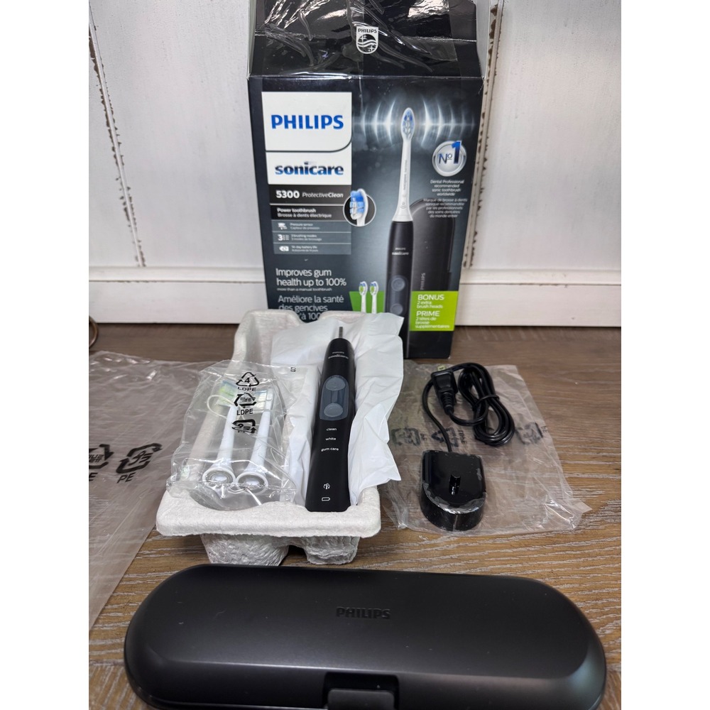 Philips Sonicare 5300 ProtectiveClean Electric Toothbrush Black HX6423/34